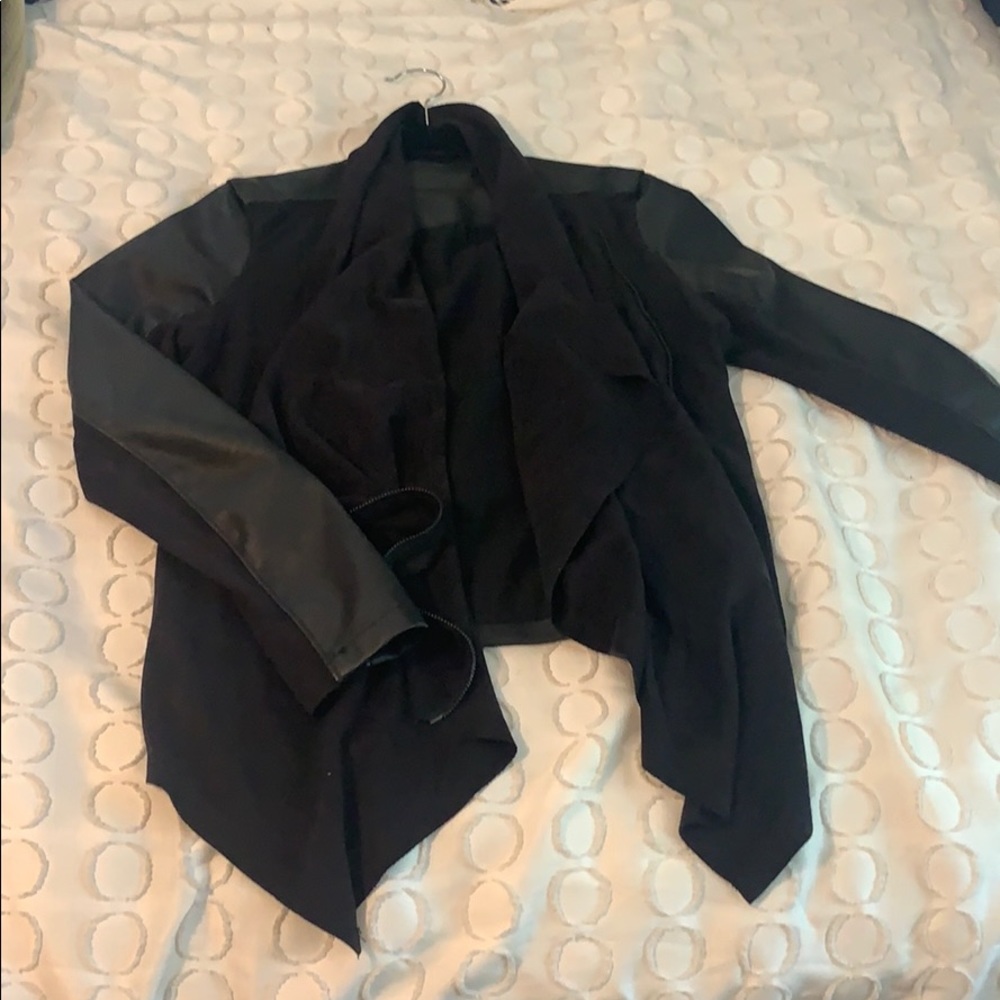 Blank NYC black leather jacket size M